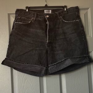 Agolde Black Jean Shorts